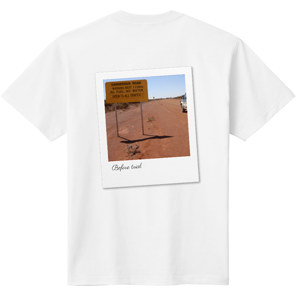 ドライブＴシャツ＜架空の道路・背面＞