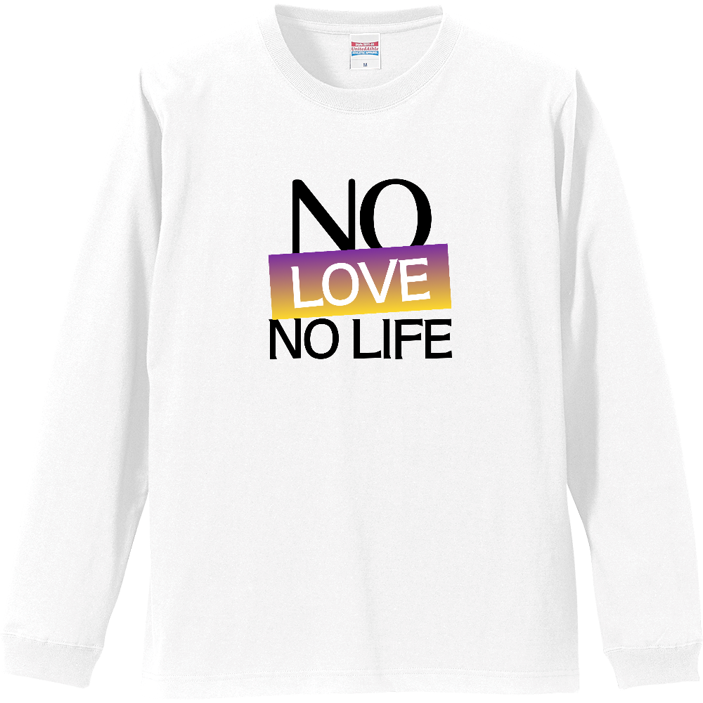 【NO LOVE NO LIFE】COLOR BLOCK MESSAGEロンT