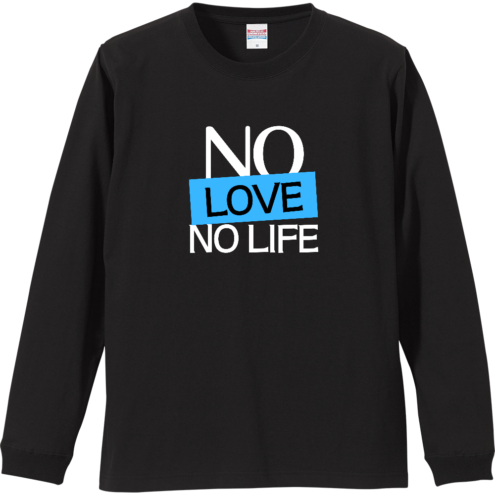 【NO LOVE NO LIFE】COLOR BLOCK MESSAGEロンT