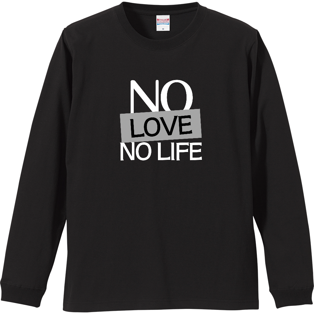 【NO LOVE NO LIFE】COLOR BLOCK MESSAGEロンT