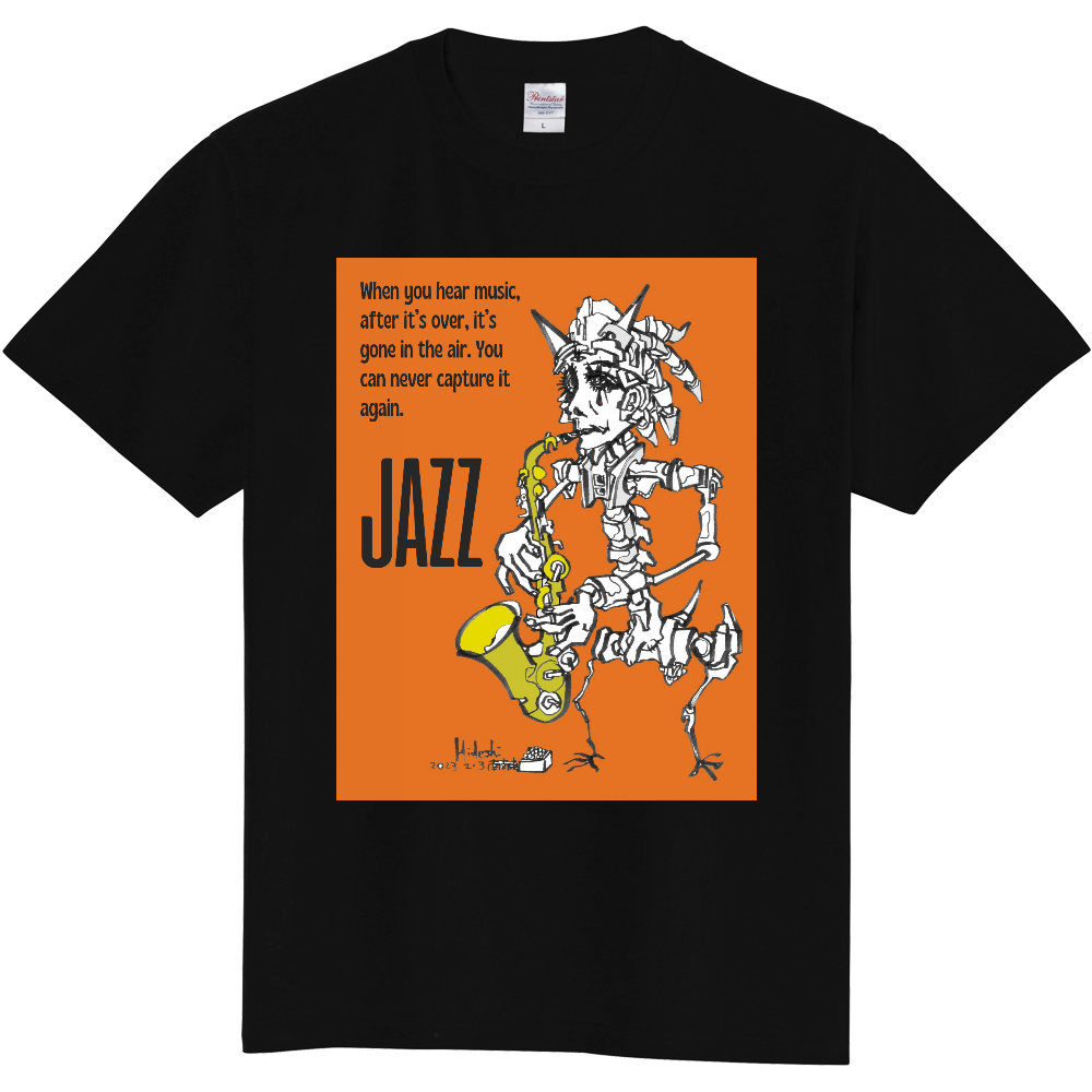ジャズTシャツ Sax