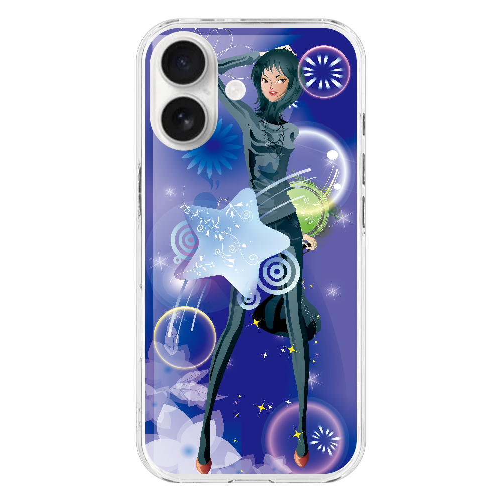 M061　シルエット『01』 iPhone17 (透明)(ハードケース)｜PLATA