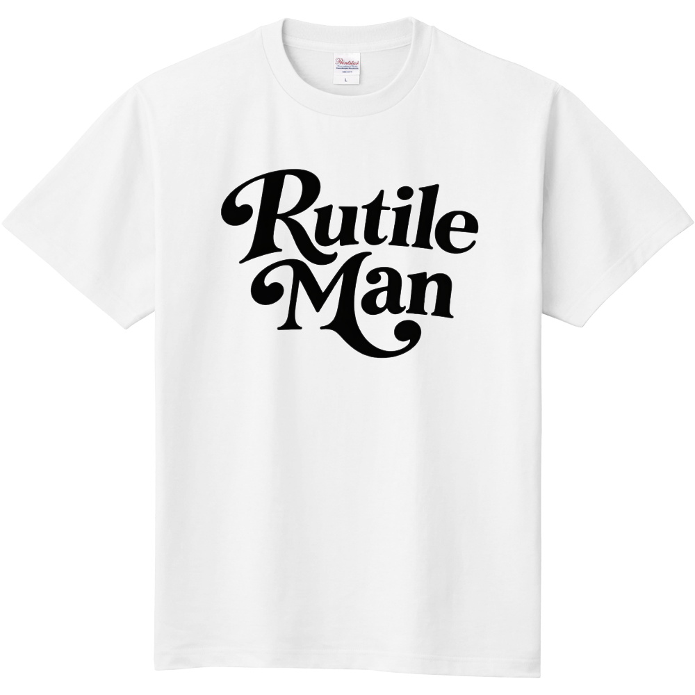 Rutile ManロゴTシャツ(ブラック)