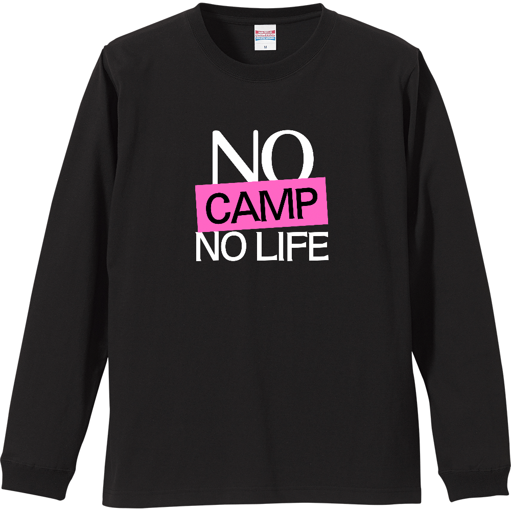 【NO CAMP NO LIFE】COLOR BLOCK MESSAGEロンT
