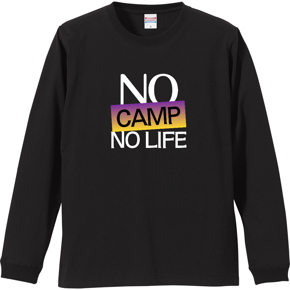【NO CAMP NO LIFE】COLOR BLOCK MESSAGEロンT