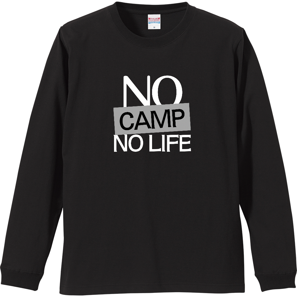 【NO CAMP NO LIFE】COLOR BLOCK MESSAGEロンT