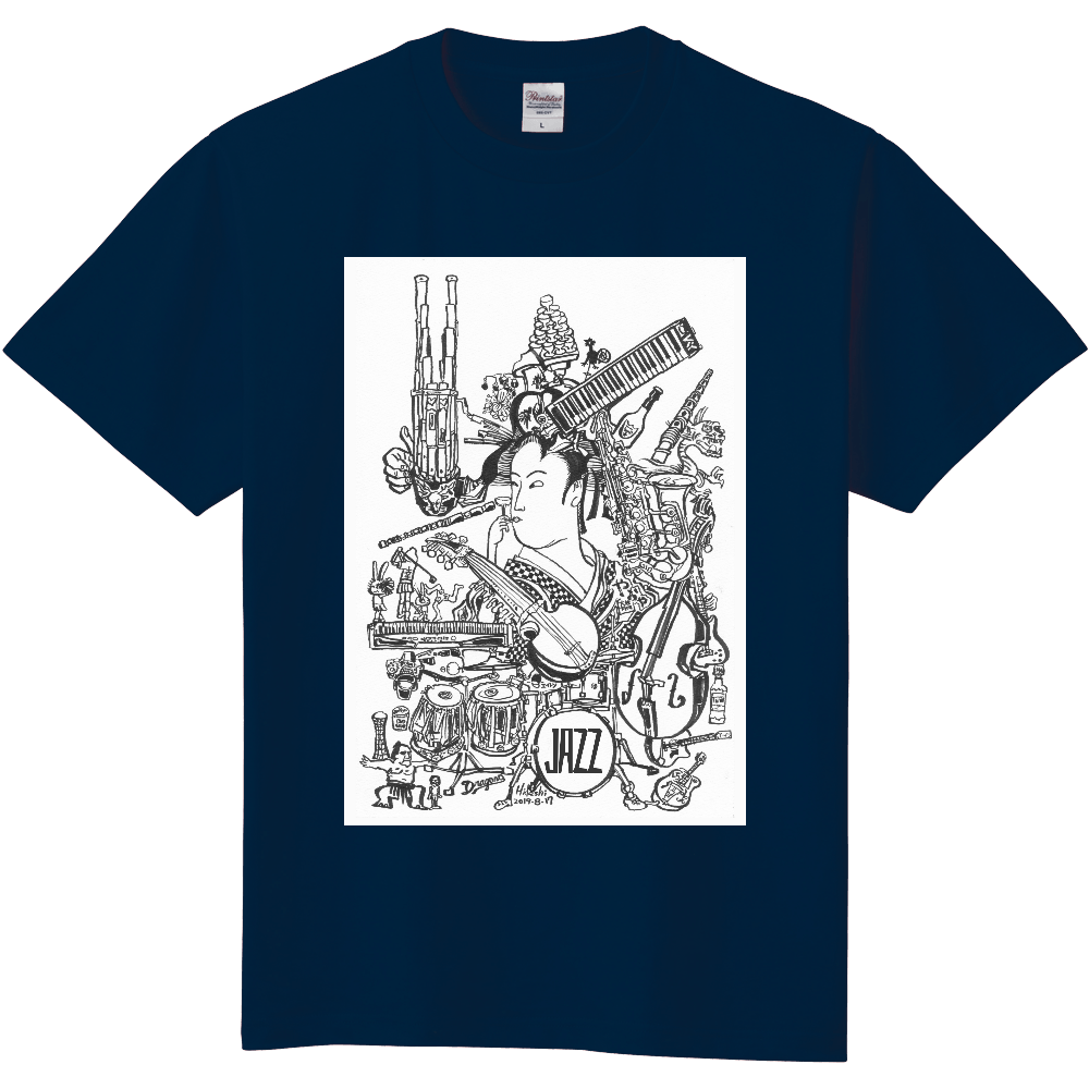ジャズTシャツ 浮世絵Ⅱ