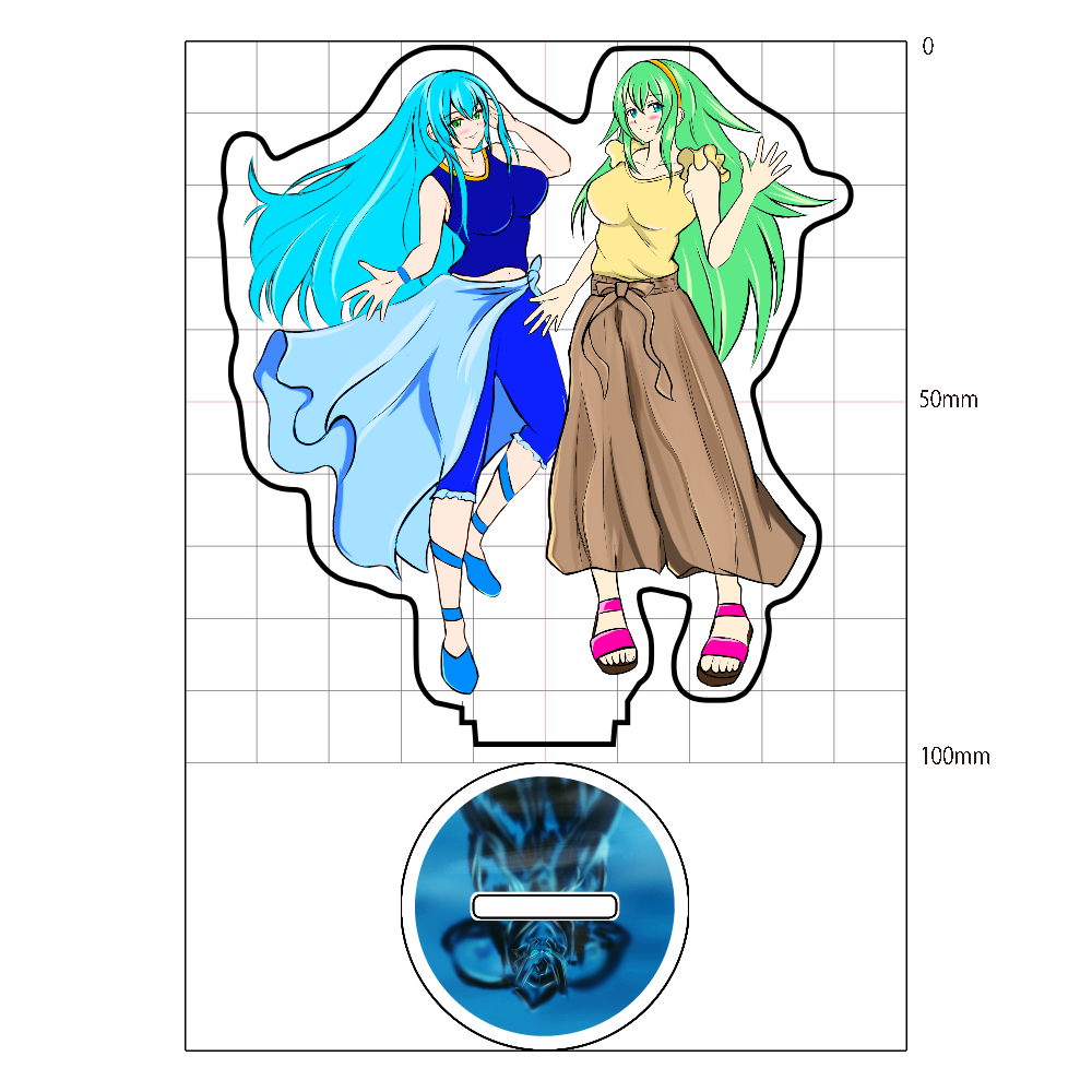 ツーショットアクリルスタンド イサ&ユザナ (未来編Ver)