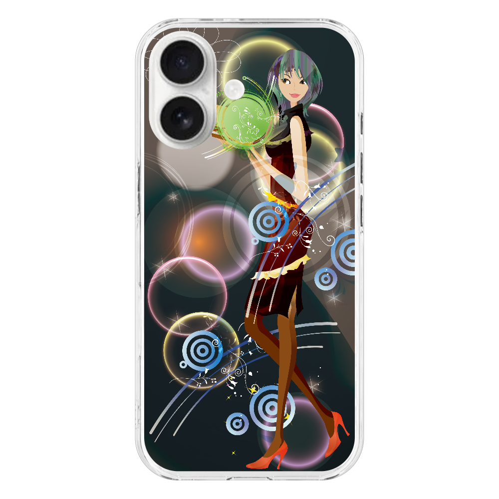 M063　シルエット『03』 iPhone17 (透明)(ハードケース)｜PLATA