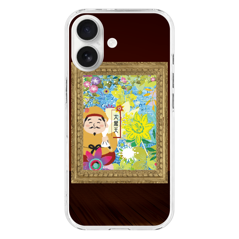 M164　絵画七福神『大黒天』 iPhone17 (透明)(ハードケース)｜PLATA