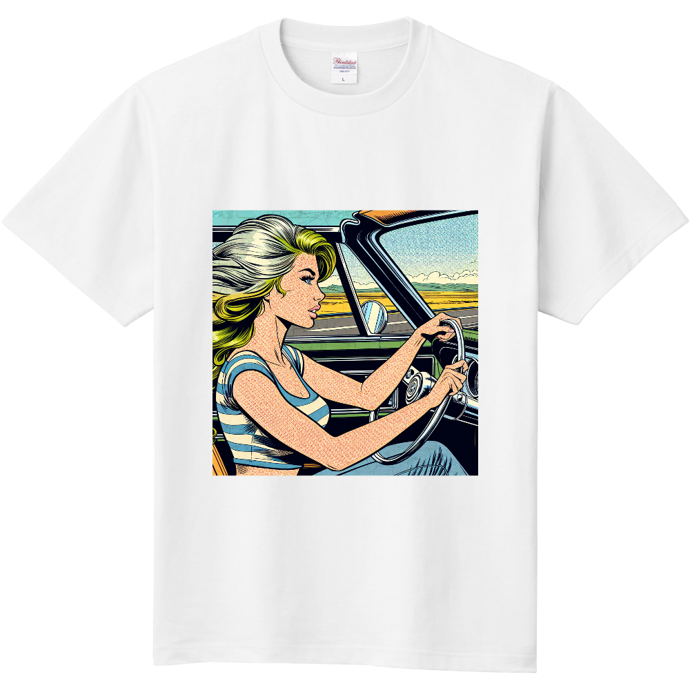車を運転している美女