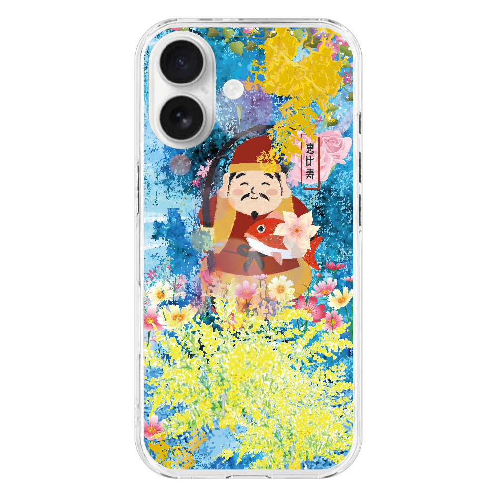 M165　絵画七福神『恵比寿』 iPhone17 (透明)(ハードケース)｜PLATA