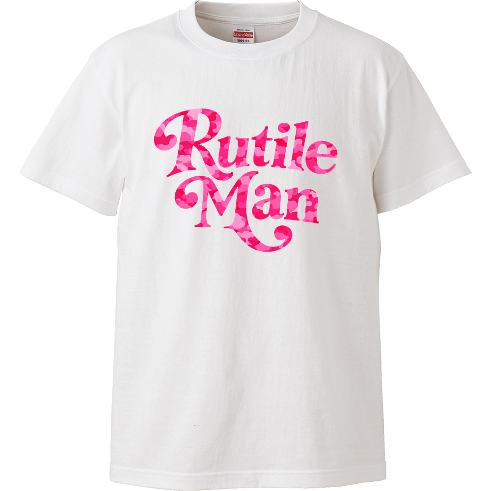 Rutile Manのロゴを、ピンク迷彩(カモ柄)ハイクオリティ