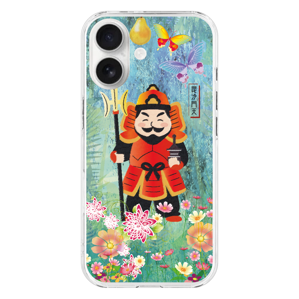 M167　絵画七福神『毘沙門天』  iPhone17 (透明)(ハードケース)｜PLATA