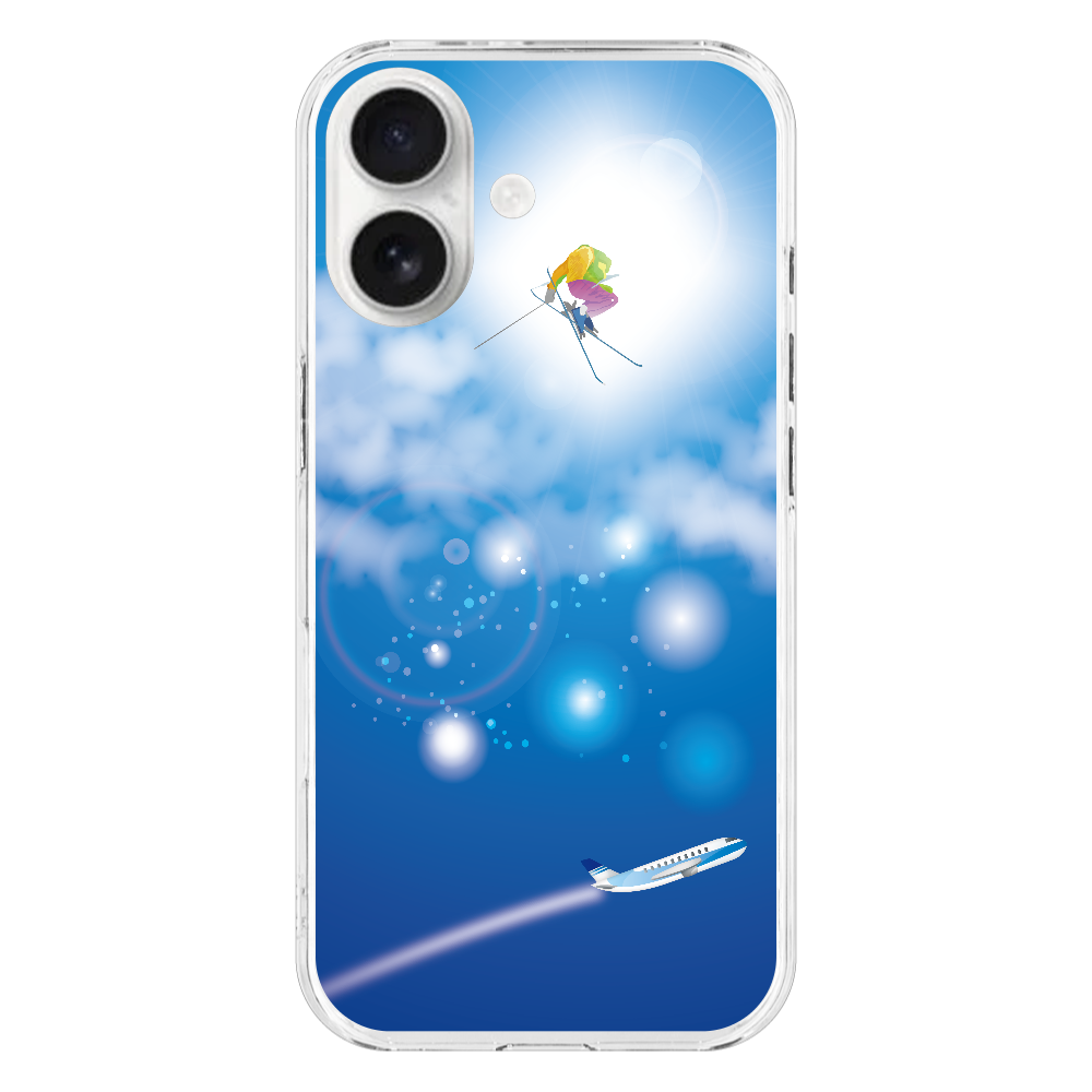 M135　シュール『空』　iPhone17 (透明)(ハードケース)｜PLATA