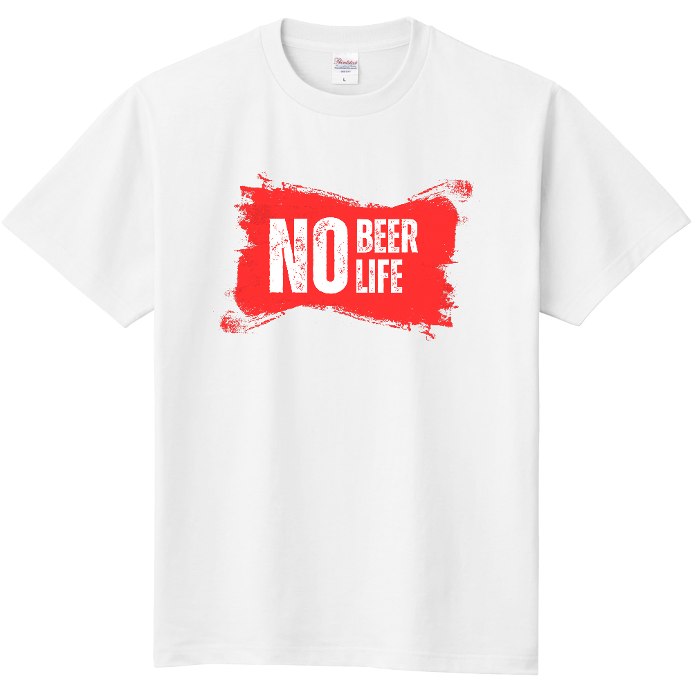「NO BEER NO LIFE」エナジー・ボックスロゴTシャツ