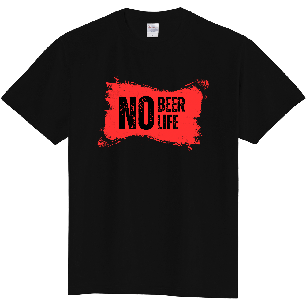 「NO  BEER NO LIFE」エナジー・ボックスロゴTシャツ