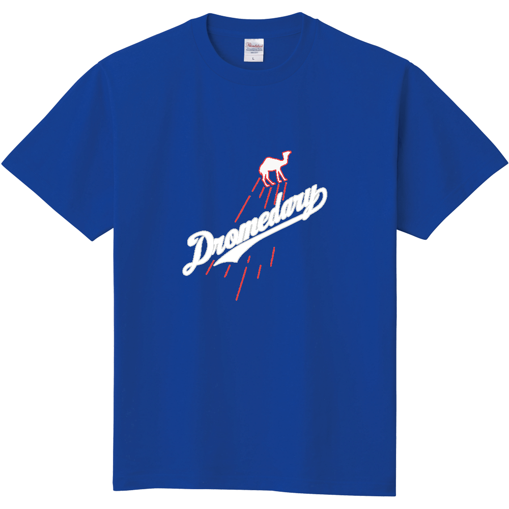 ドジャース風ラクダＴシャツ＜白文字・前面＞
