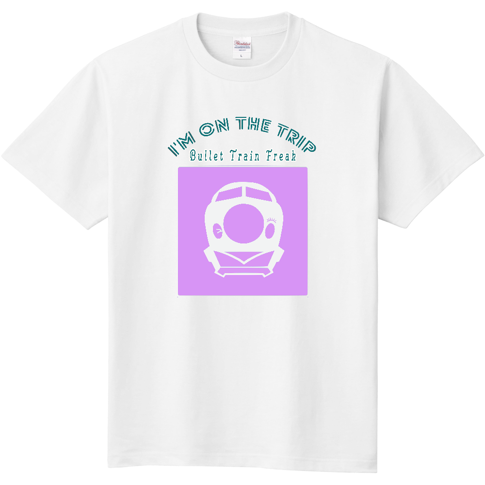 新幹線フアン・ツーリスト Tシャツ<ピンク・前面>