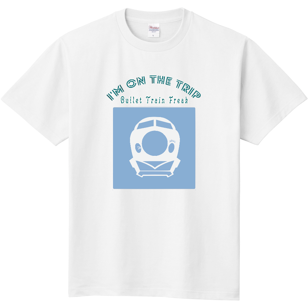 新幹線フアン・ツーリスト　Ｔシャツ＜青・前面＞