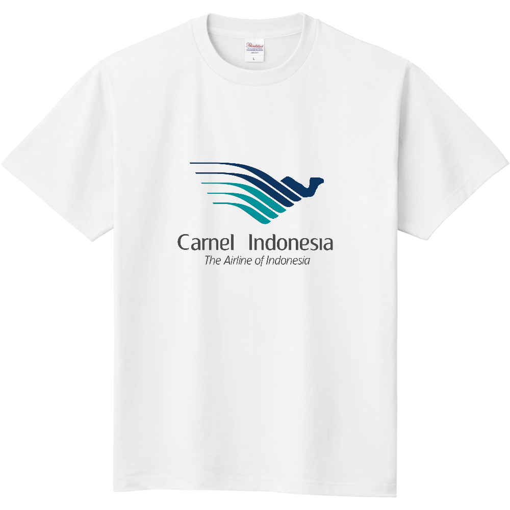 航空会社風Ｔシャツ＜インドネシア・前面＞