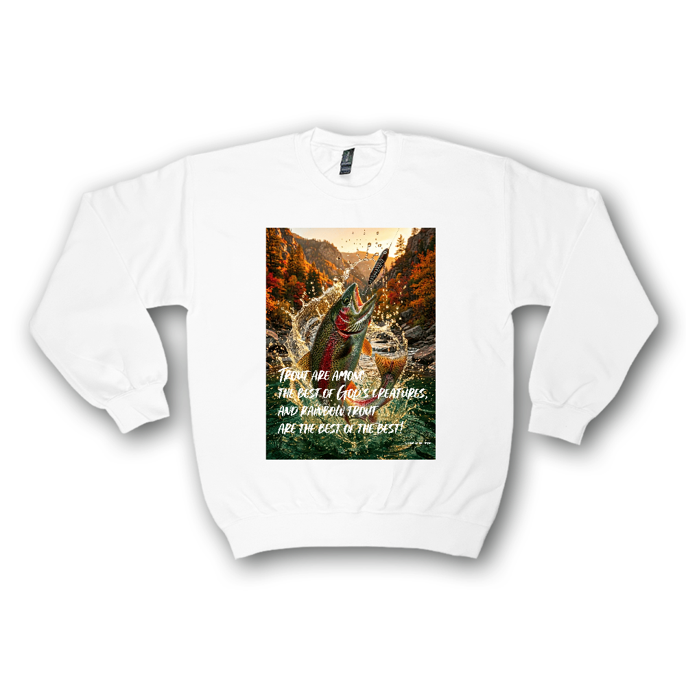 【フィッシングスウェット ニジマス釣り】フルカラー