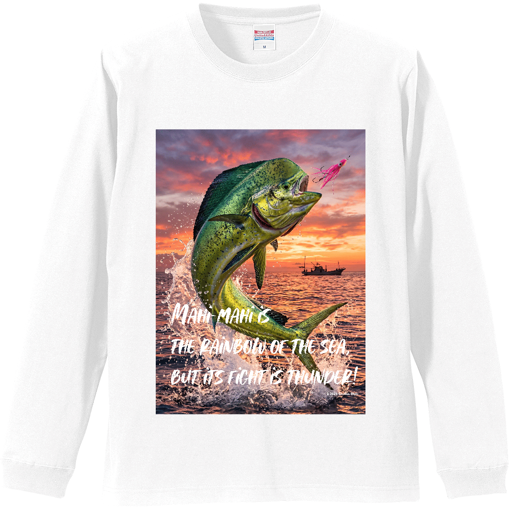 【フィッシング長袖Tシャツ シイラ釣り】フルカラー