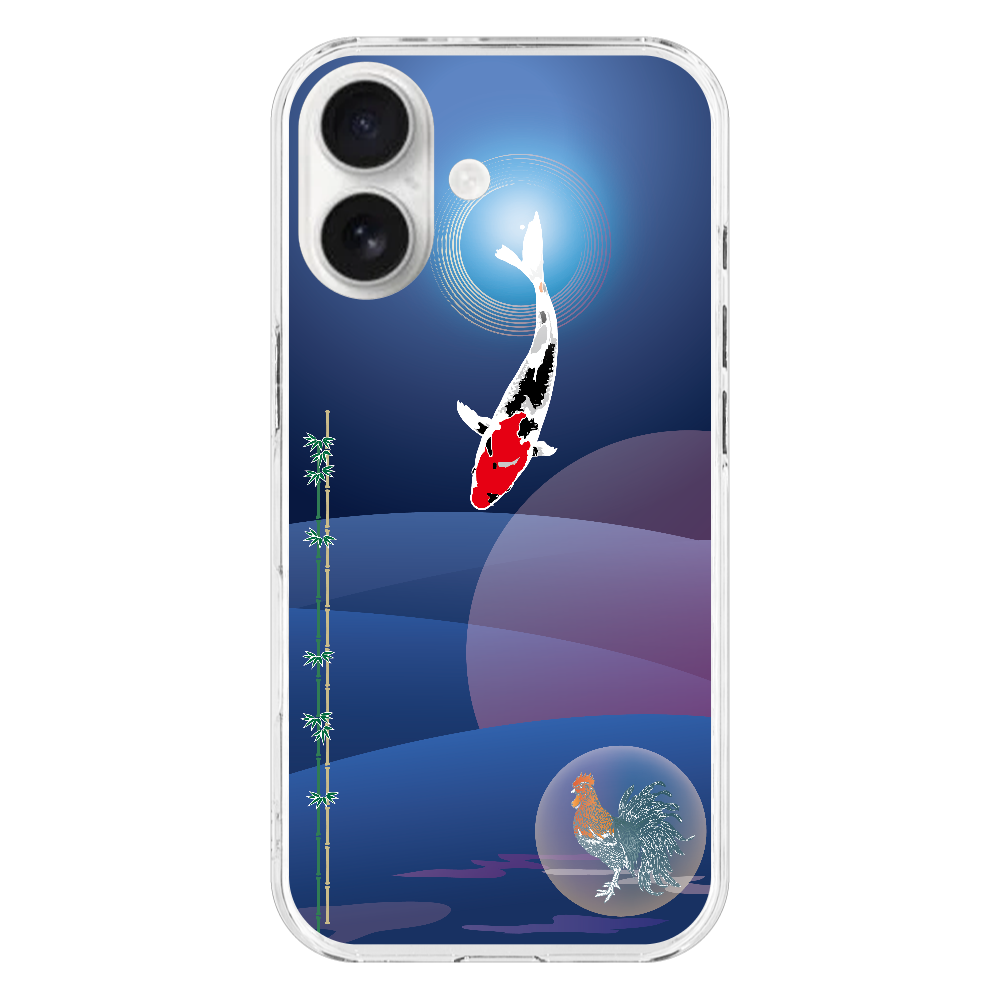 U023　ジャパン『錦鯉』 iPhone17 (透明)(ハードケース)｜PLATA