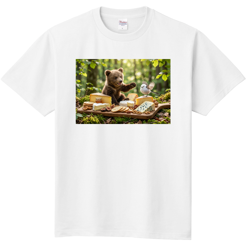 森の秘密のチーズパーティーTシャツ