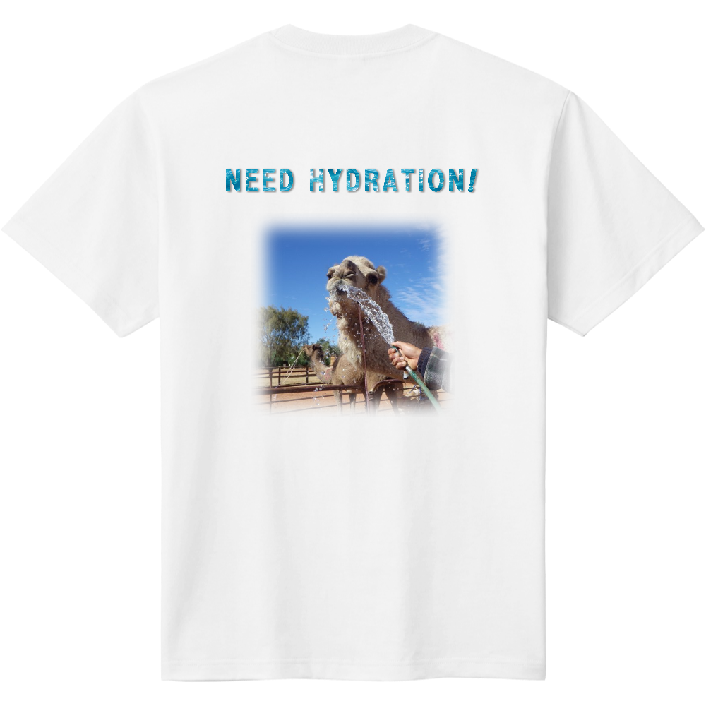 水分補給Ｔシャツ＜背面＞
