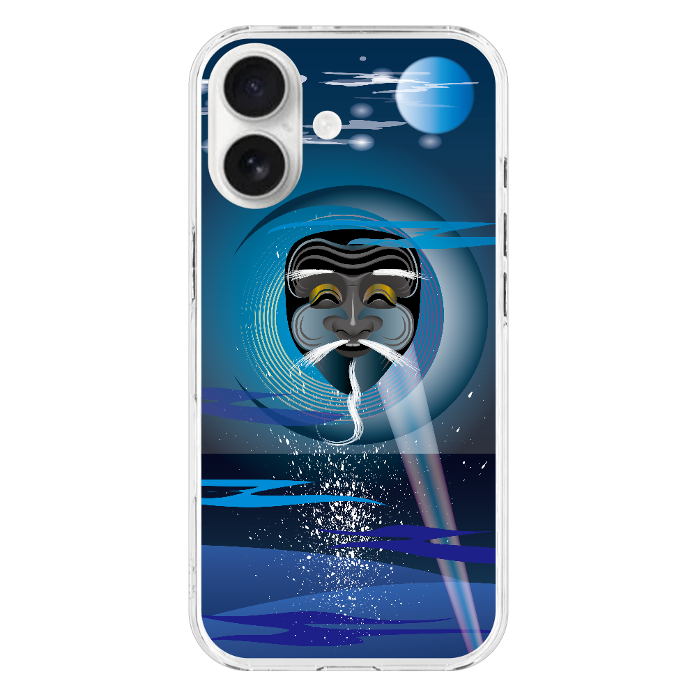 Z001　ジャパン『翁』 iPhone17 (透明)(ハードケース)｜PLATA