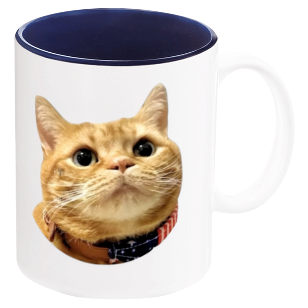 猫TEAの癒しTime（#4マグカップ　バッジ柄