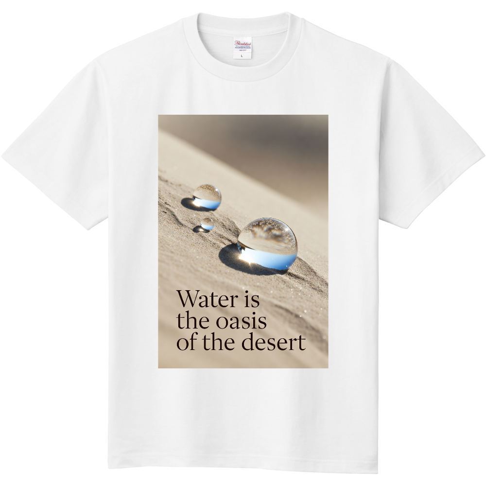 砂漠に水　オアシスTシャツ　2