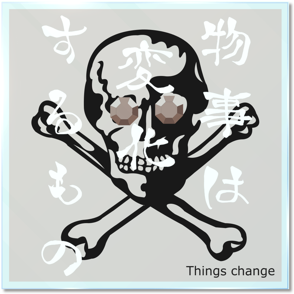 【アクリルブロック】ドクロ(スモーキージェム)