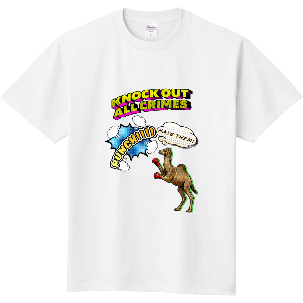 アメコミ風ボクシングTシャツ<前面>