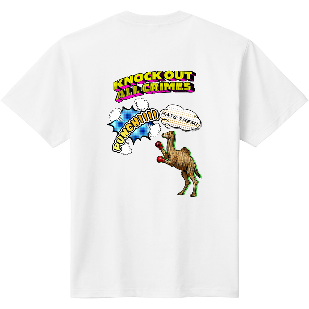 アメコミ風ボクシングＴシャツ＜背面＞