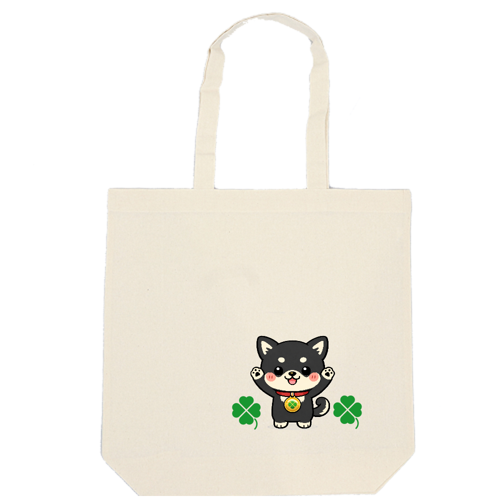 コットン厚手マチ付トート(L)