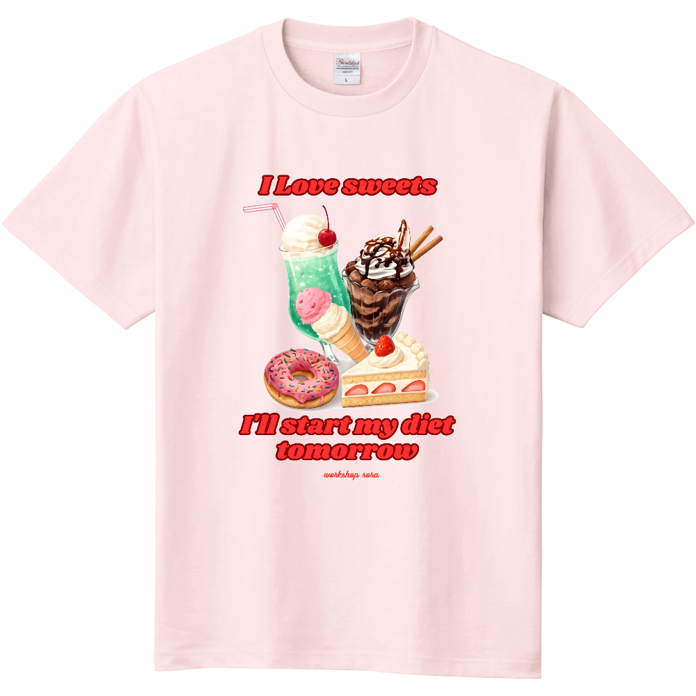 I Love sweets Tシャツ