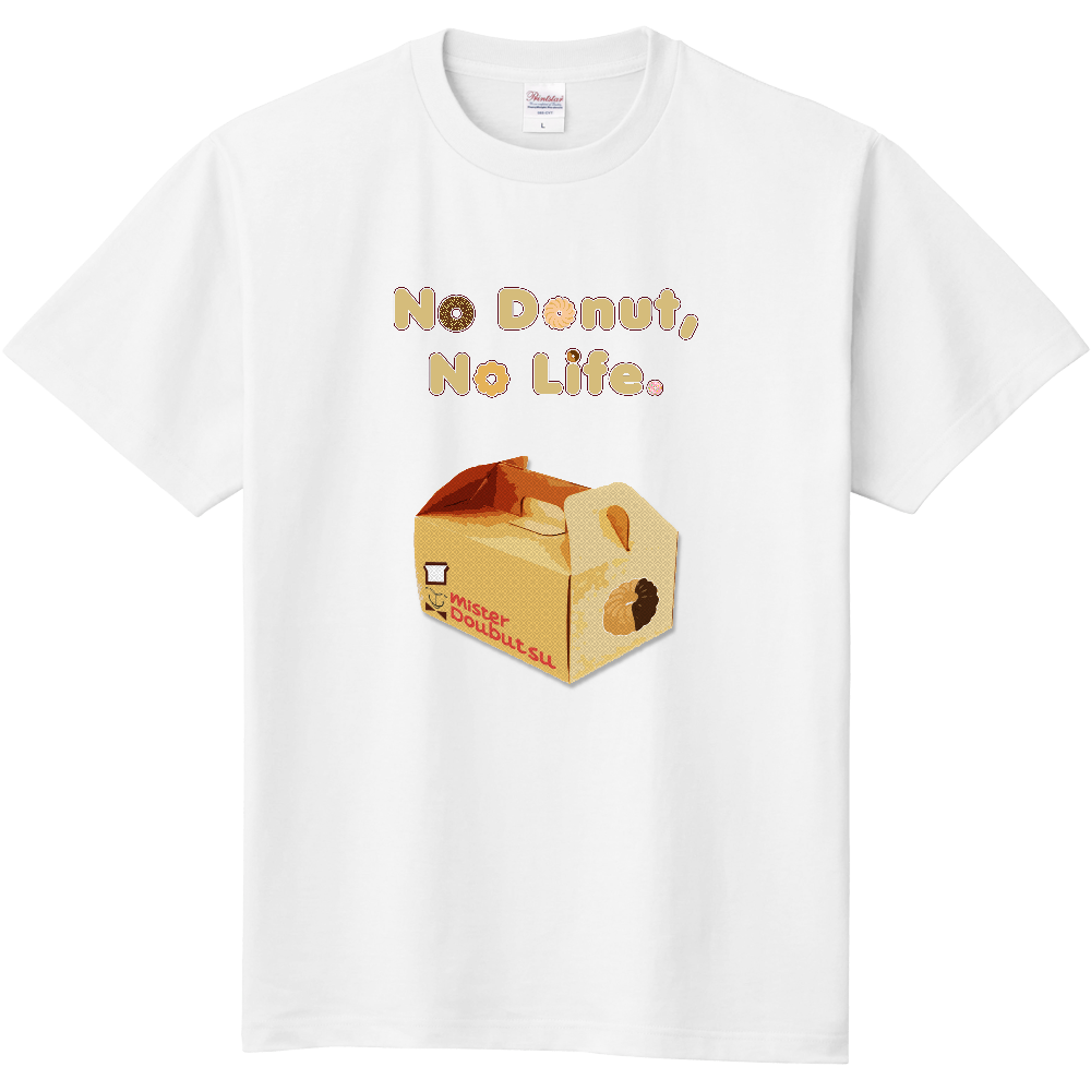 ドーナツ箱Ｔシャツ＜前面＞