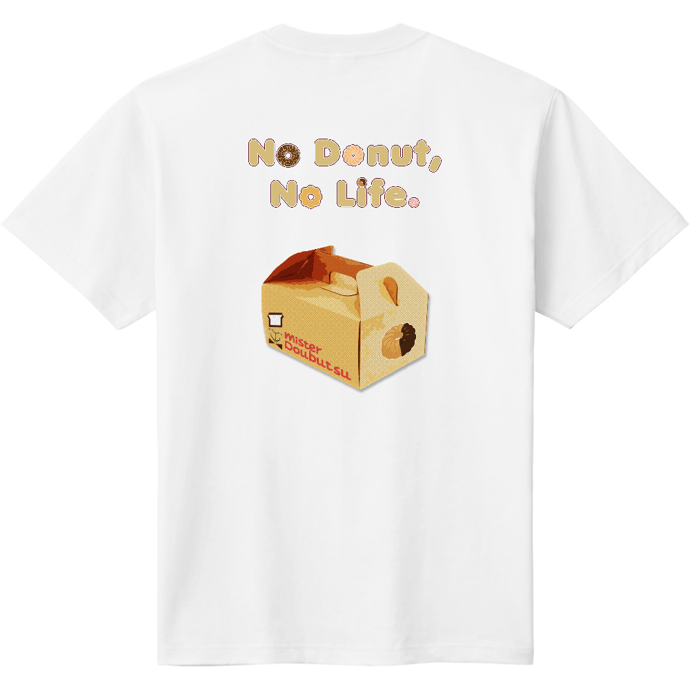 ドーナツ箱Tシャツ<背面>