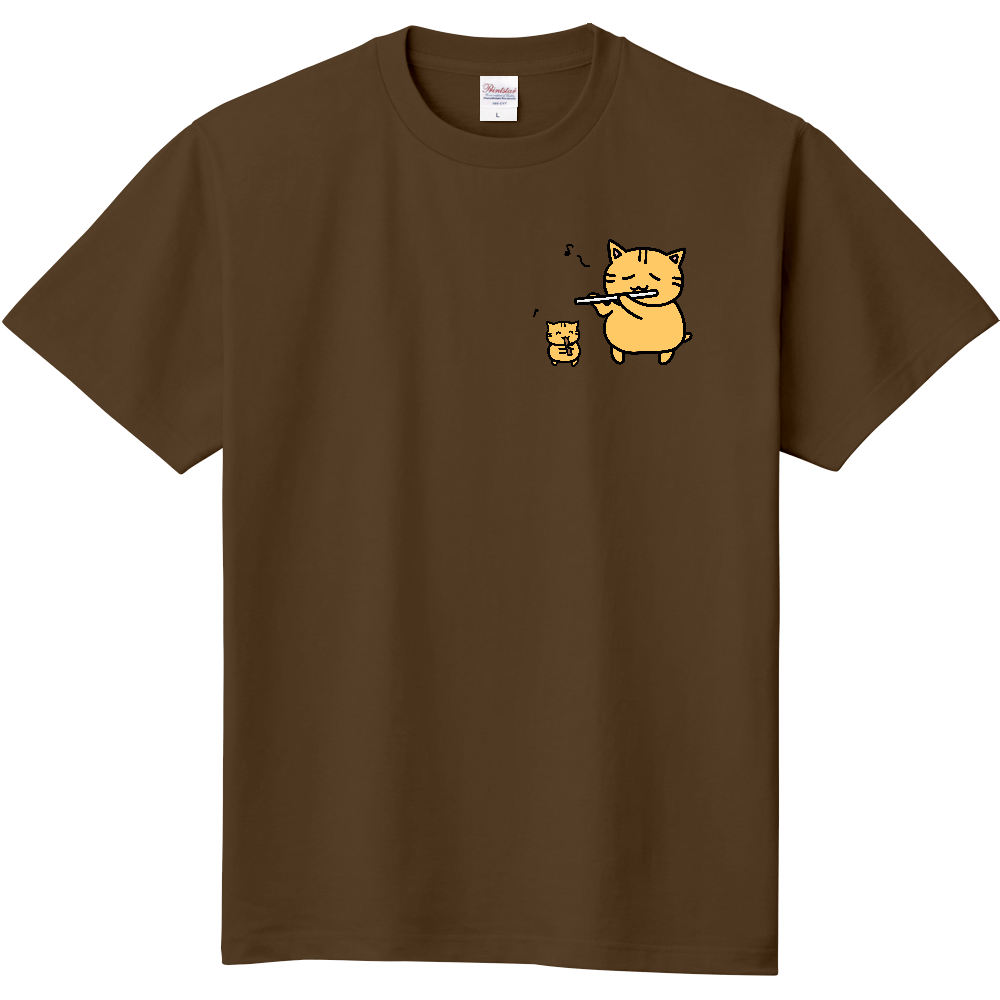 おんがくたい/ねこTシャツ_カラー(選択可)