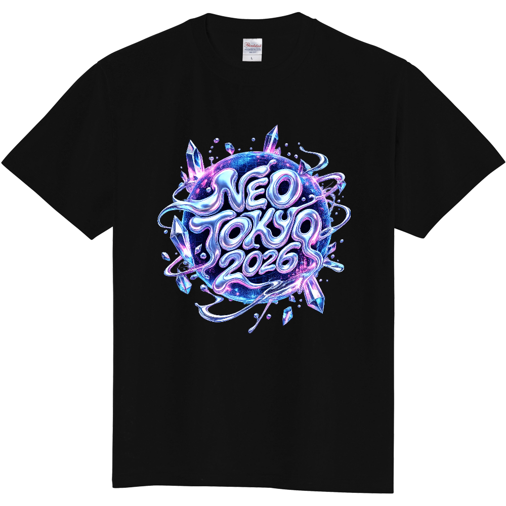 **「NEO TOKYO 2026 - Crystal Cyber Tee」**