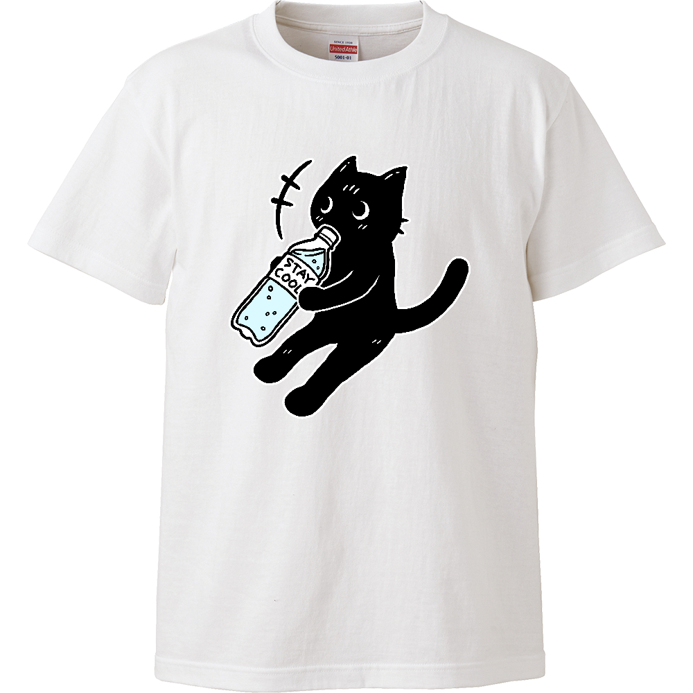 水分補給 熱中症対策 黒猫くん