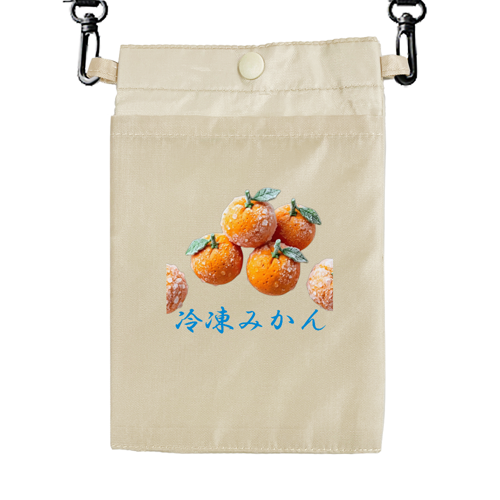 クレイアート風に描いた 冷凍みかん