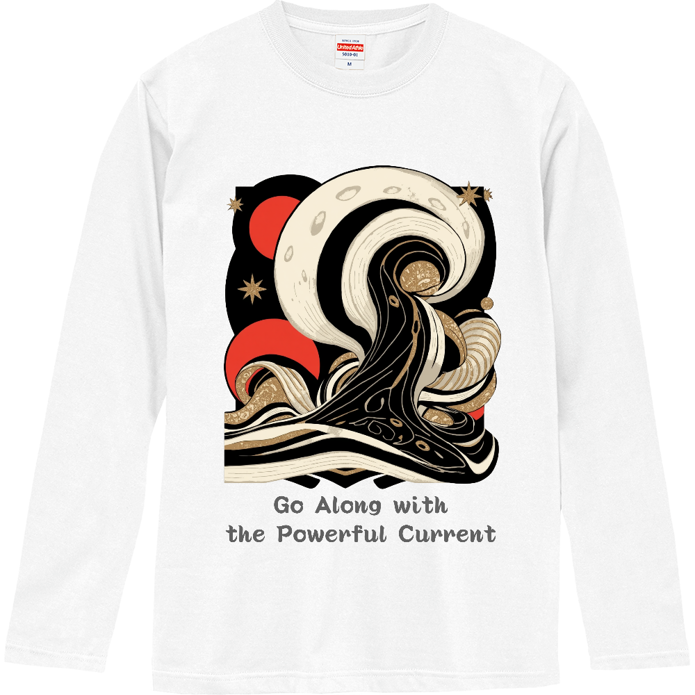 [ロングTシャツ] Go Along with the Powerful Current
