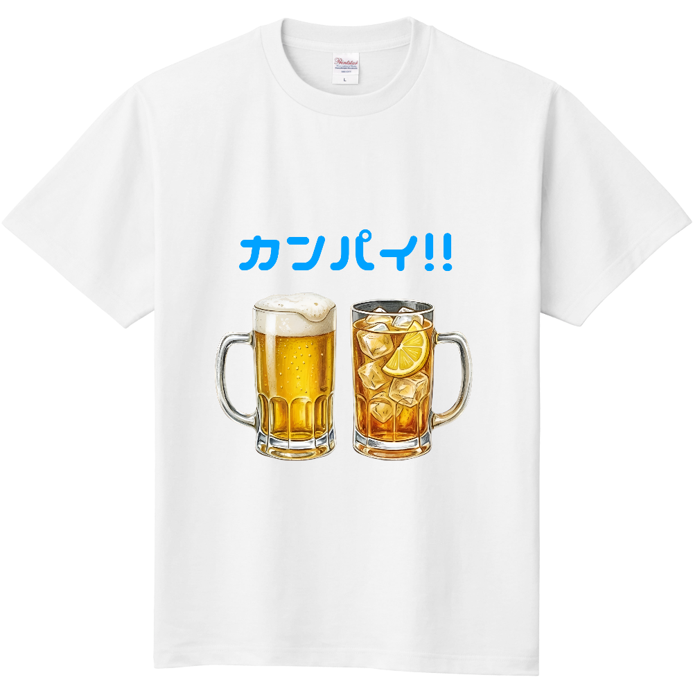 ビールとハイボールを描いた イラスト