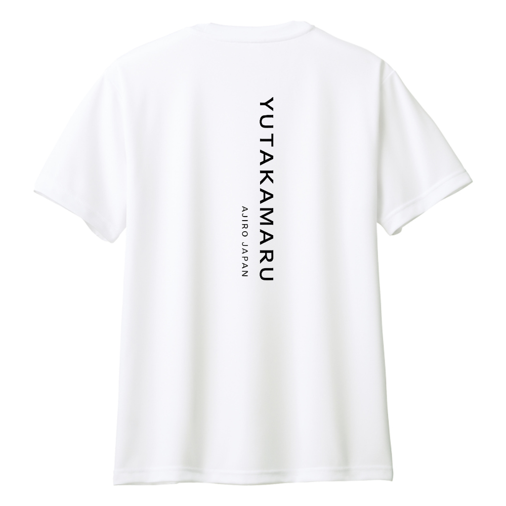 縦ロゴDRY TEE / WHITE