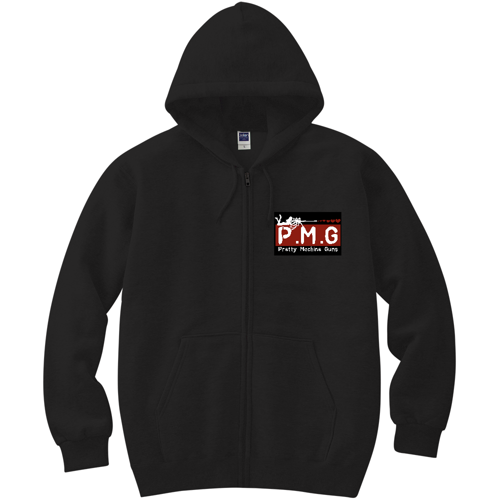 P.M.G ジップアップパーカー　ブラック