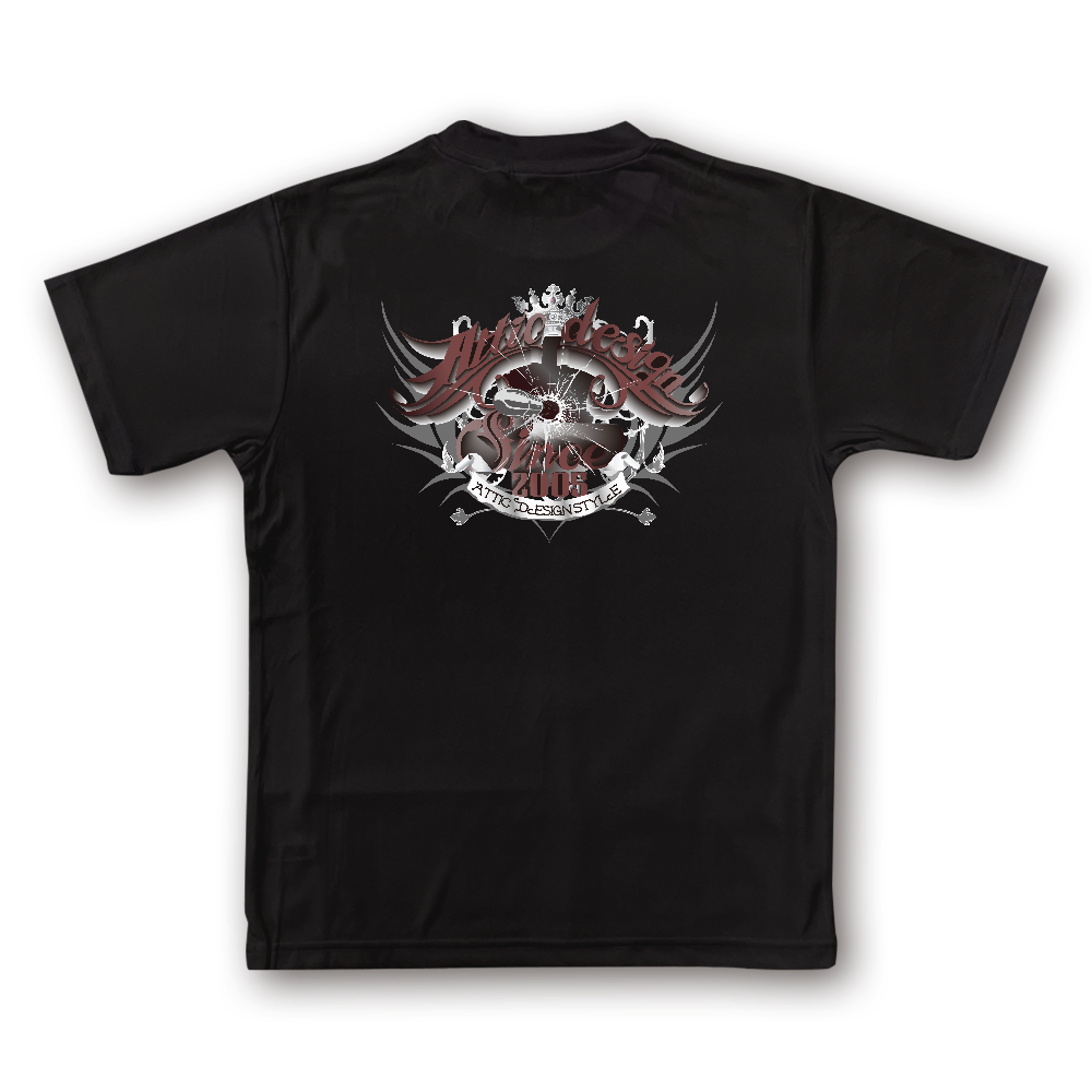 ドライT(バックプリント)トライバル・王冠 (trival crown design)