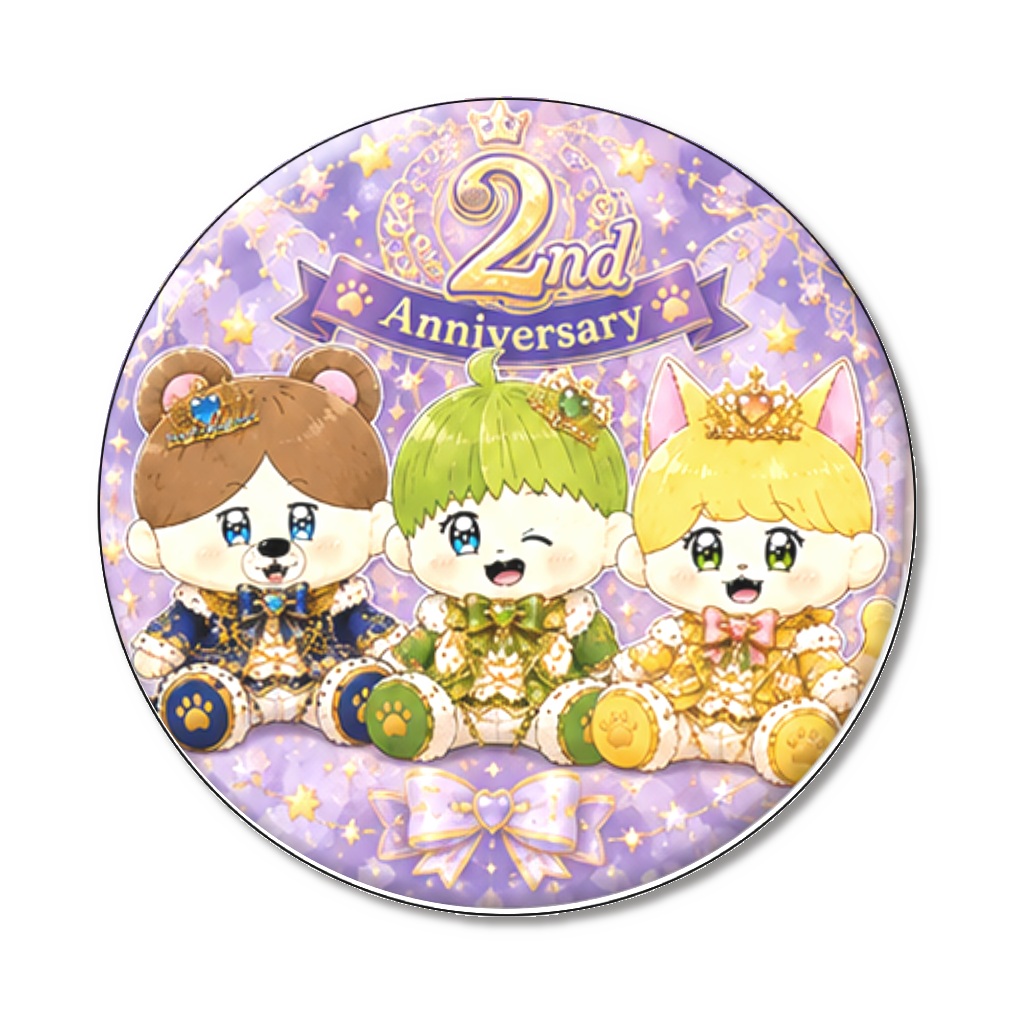 全員集合A 二周年イラスト缶バッジ